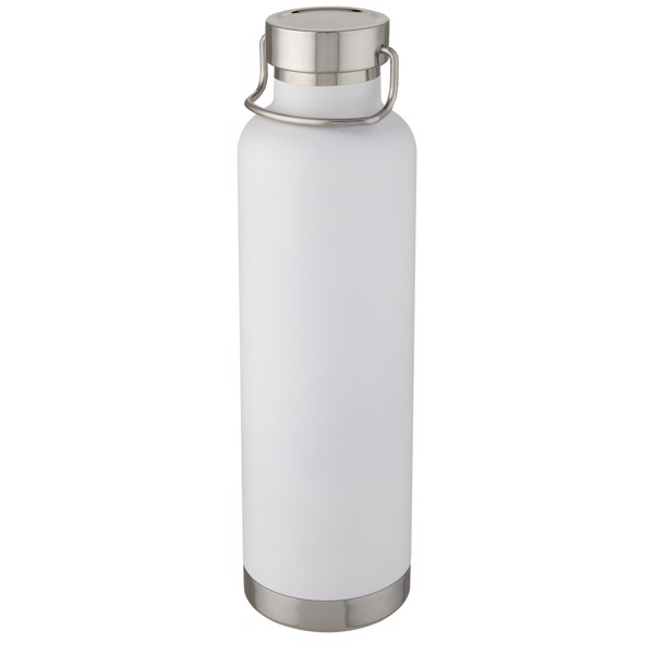 Thor 1 L copper vacuum insulated water bottle - White