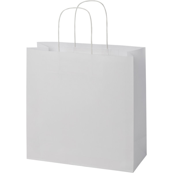 Kraft 120 g/m2 paper bag with twisted handles - X large - White