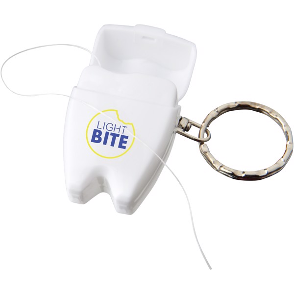Demi dental floss keychain