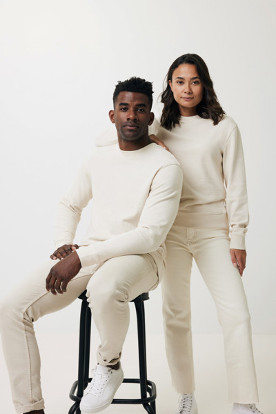 IQONIQ Denali recycled cotton crew neck undyed - Natural Raw / L