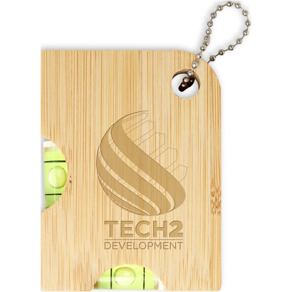 Levo bamboo bottle opener with level