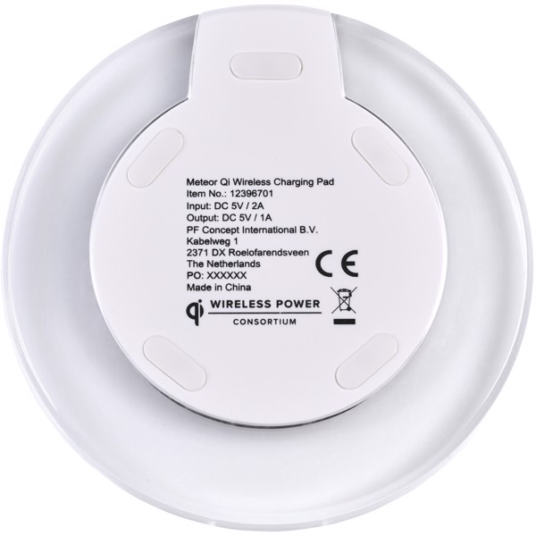 Meteor Qi® wireless charging pad - White