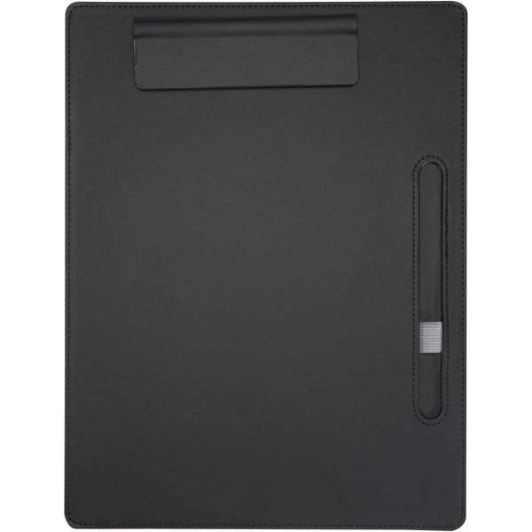 Clast A4 clipboard with magnetic closure and RCS recycled ballpoint pen (black ink) - Black