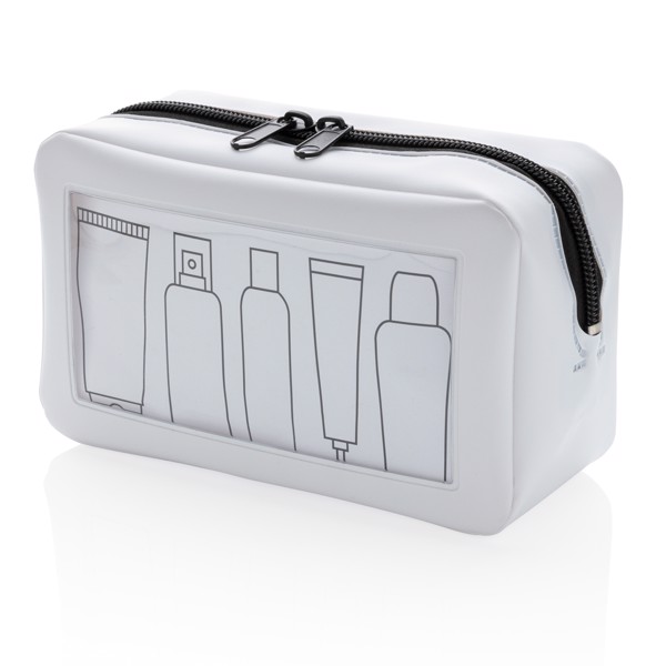 Transparent travel case - White