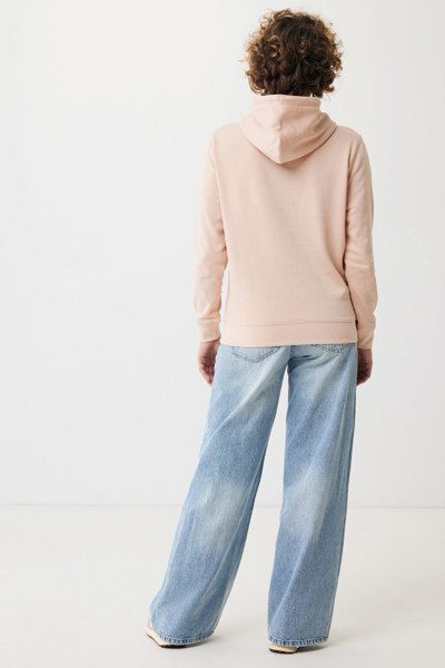 IQONIQ Rila lightweight recycled cotton hoodie - Peach Nectar / XS
