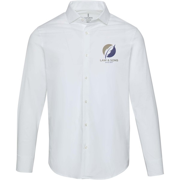 Carnelian poplin men's shirt - White / L
