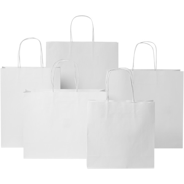 Kraft 120 g/m2 paper bag with twisted handles - X large - White
