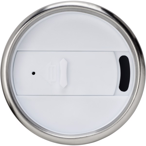 Elwood 410 ml insulated tumbler - Silver / White