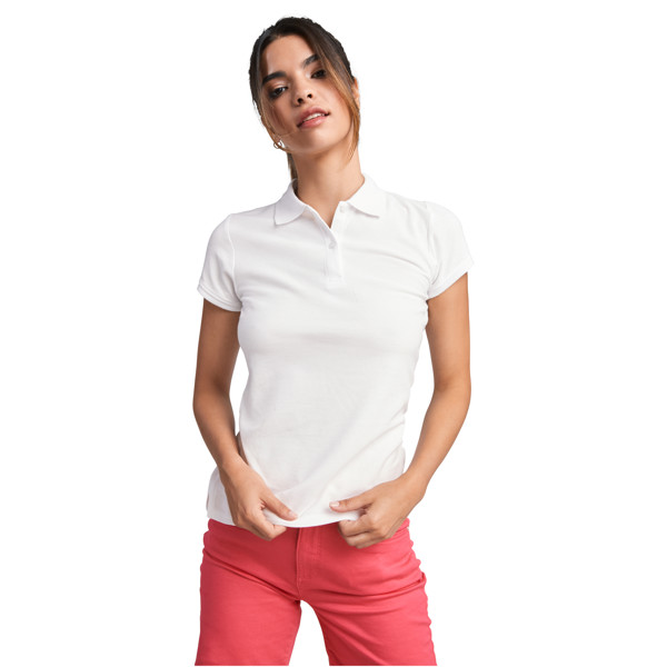 Prince organic cotton short sleeve women's polo - White / S