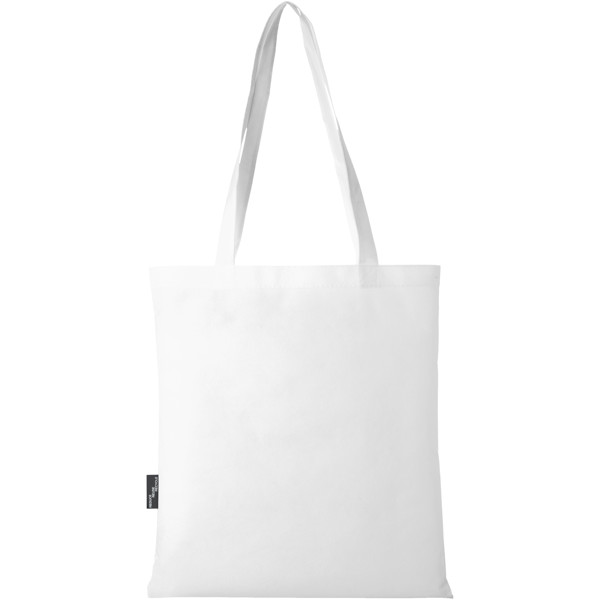 Zeus GRS recycled non-woven convention tote bag 6L - White