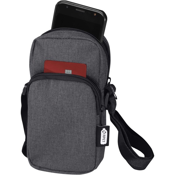 Ross GRS recycled phone pouch - Heather Charcoal