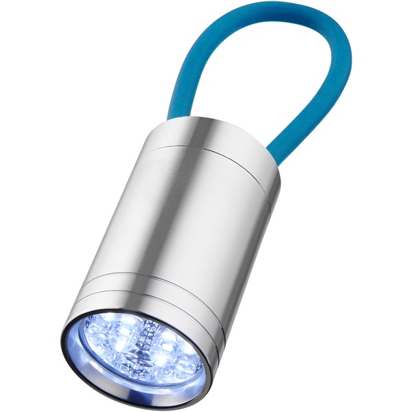 Vela 6-LED torch with glow strap - Process blue