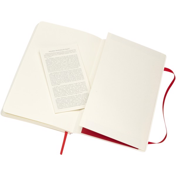 Classic L soft cover notebook - dotted - Scarlet red