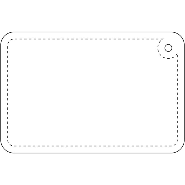 RFX™ H-10 rectangular reflective PVC hanger small - White