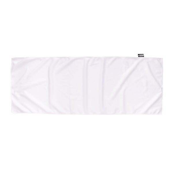 RPET sport towel in pouch - White