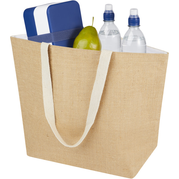 Juta 300 g/m² jute cooler tote bag 12L