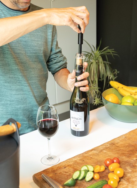 Kovová tlaková vývrtka Vino Deluxe