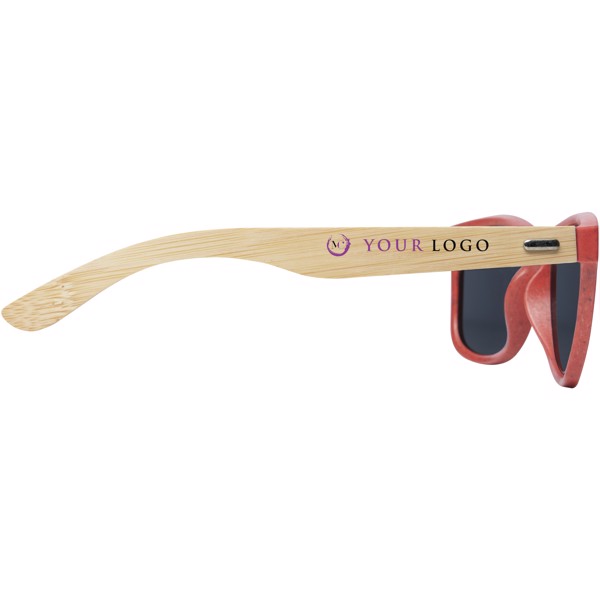 Sun Ray bamboo sunglasses - Red