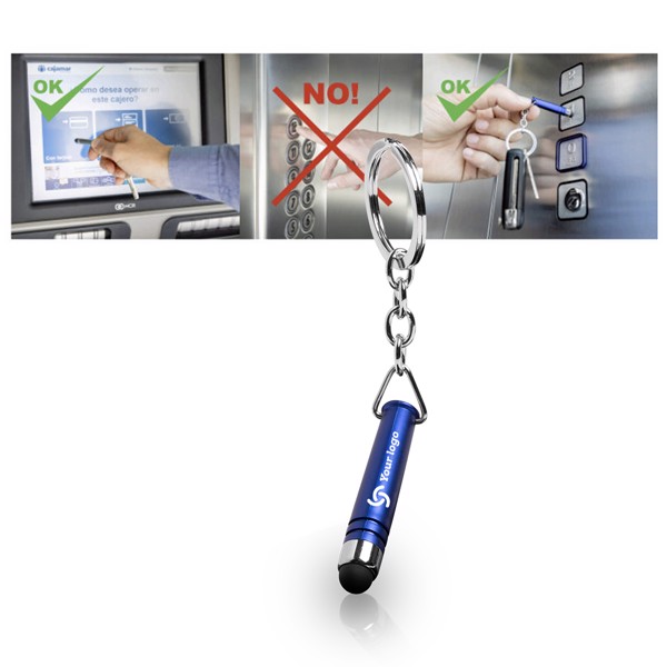 Stylus Touch Pen Keyring Indur - Silver