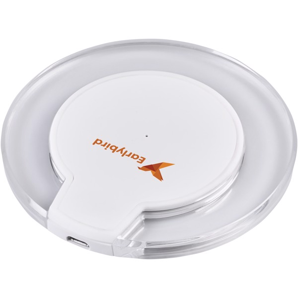 Meteor Qi® wireless charging pad - White