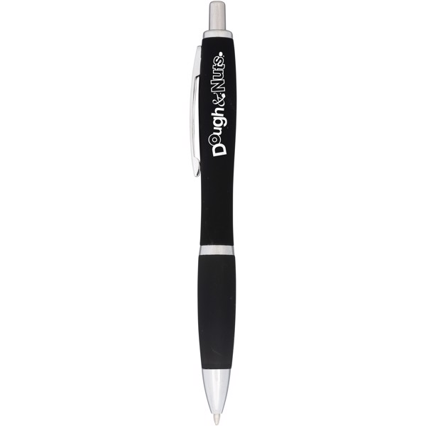 Nash rubberized ballpoint pen - Solid black