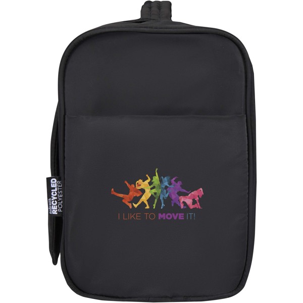 Puffer GRS recycled hangable toiletry bag 8L - Black