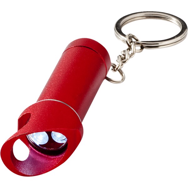 Llavero linterna 3 LED con abrebotellas “Lobster” - Rojo