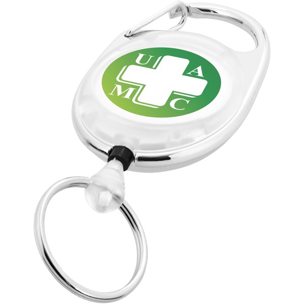 Gerlos roller clip keychain - White