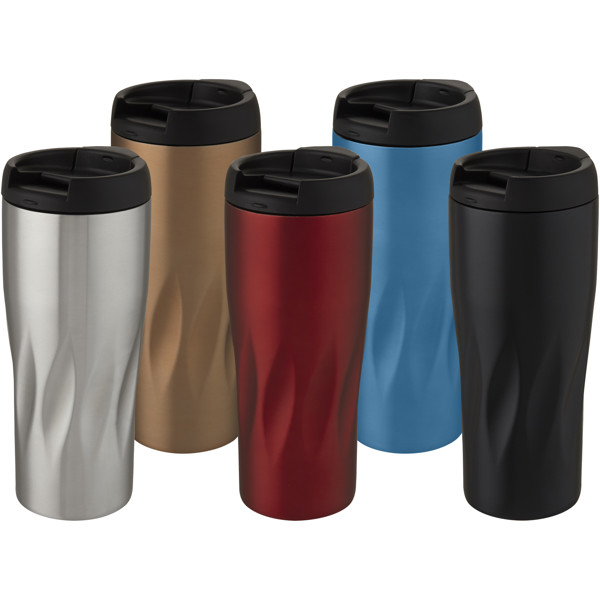 Waves 450 ml copper vacuum insulated tumbler - Silver