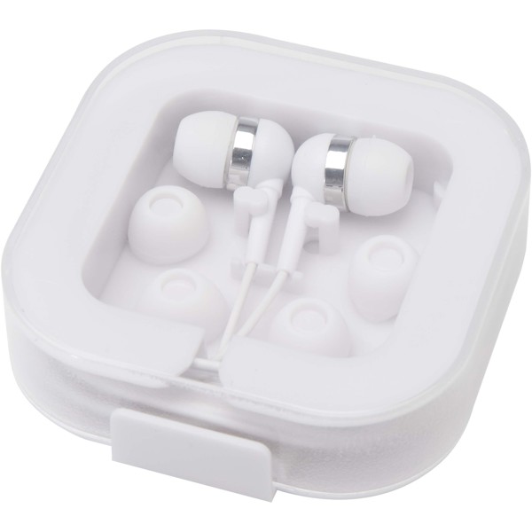 Dofida wired Type-C earbuds with recycled plastic storage box - White