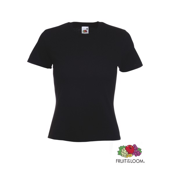 Women Colour T-Shirt Valueweight - Black / M