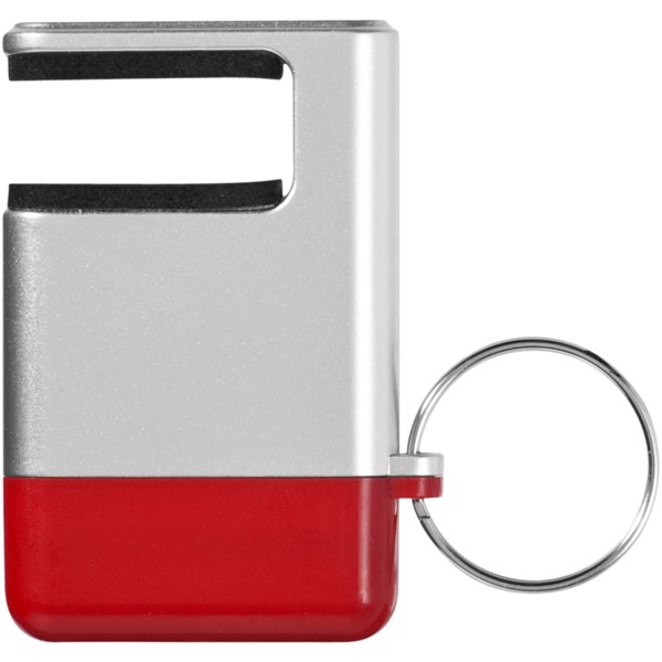 Gogo screen cleaner and smartphone holder - Silver / Red