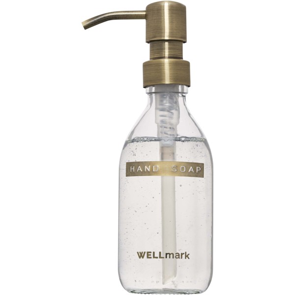 Wellmark Discovery 250 ml hand soap dispenser and 150 g scented candle set - White
