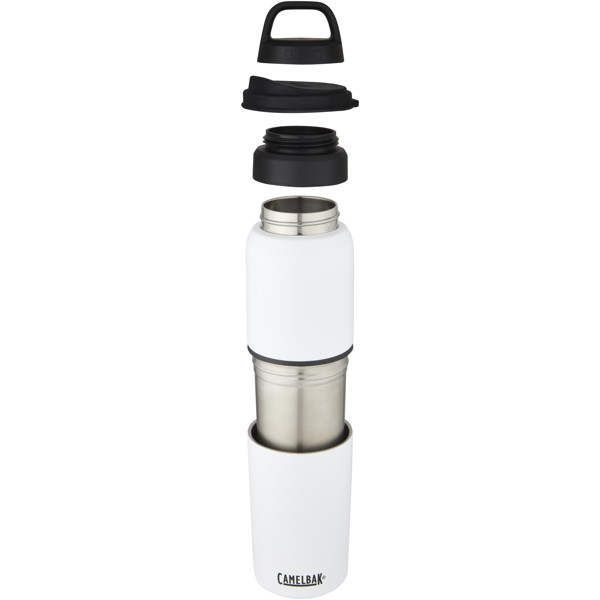 CamelBak® MultiBev vacuum insulated stainless steel 500 ml bottle and 350 ml cup - White