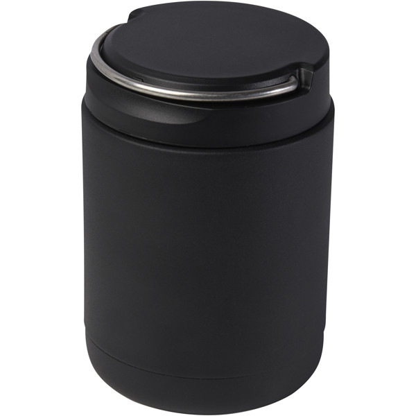 Doveron 500 ml recycled stainless steel insulated lunch pot - Black