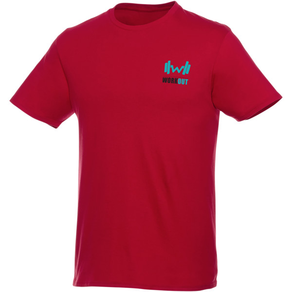 Pánské Triko Heros s krátkým rukávem - Červená s efektem námrazy / XL