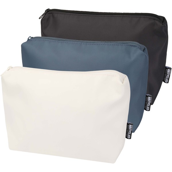 Trip Aware™ recycled travel toiletry pouch 2L - Black