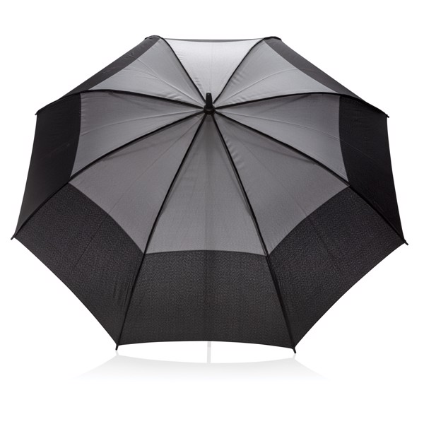 27" auto open duo colour storm proof umbrella - Grey