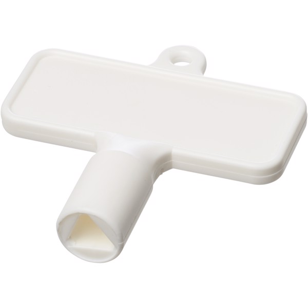 Maximilian rectangular universal utility key - White