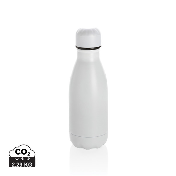 Solid colour vacuum stainless steel bottle 260ml - White