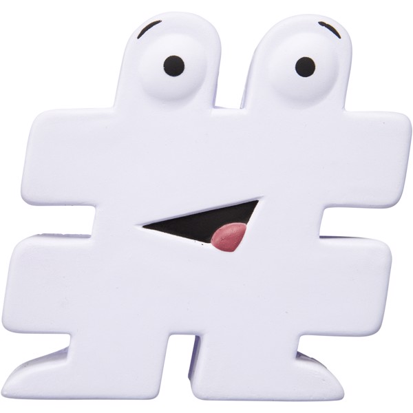 Hashtag stress reliever - White