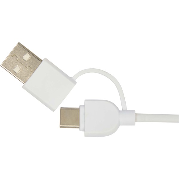 Freal 15W recycled plastic wireless charging pad - White