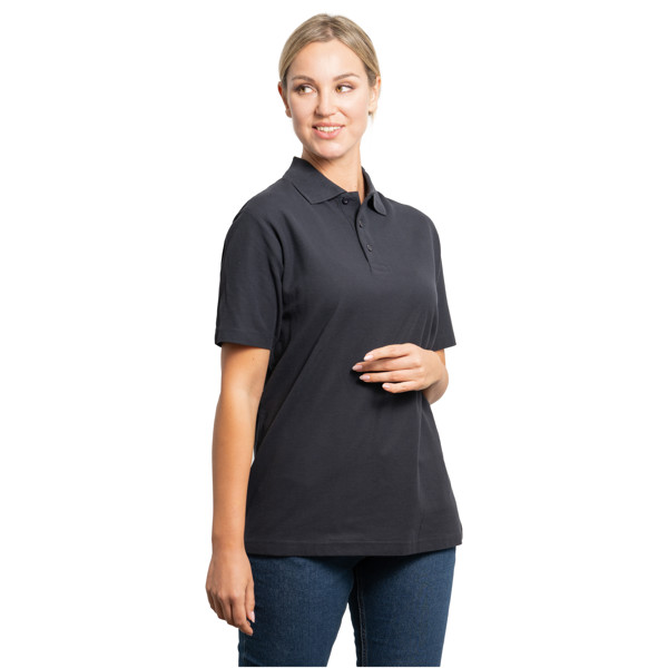 Austral short sleeve unisex polo - Red / M