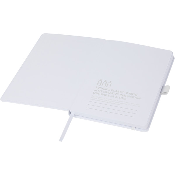 Thalaasa ocean-bound plastic hardcover notebook - White