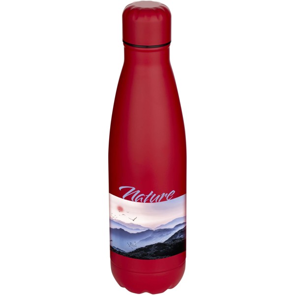 Cove 750 ml RCS recycled single wall stainless steel water bottle - Red