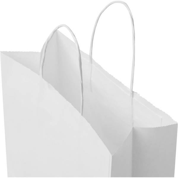 Kraft 80 g/m2 paper bag with twisted handles - 25 x 11 x 32 cm - White