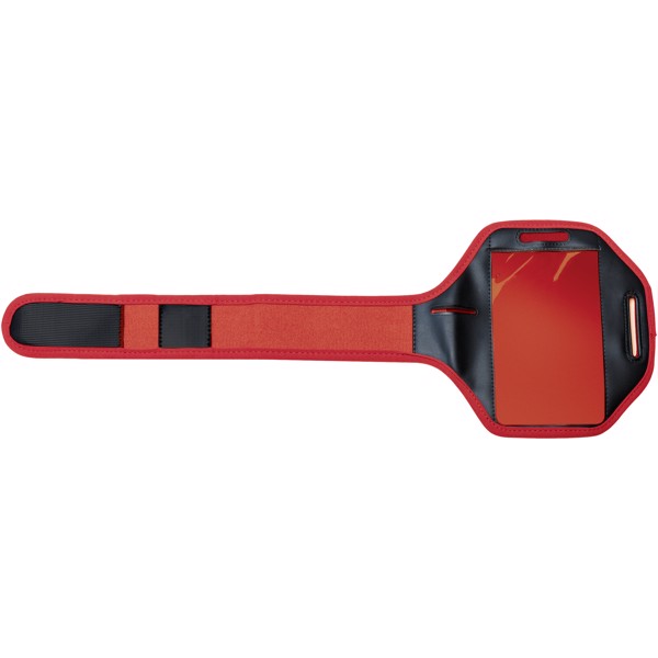 Gofax smartphone bracelet with transparent cover - Red