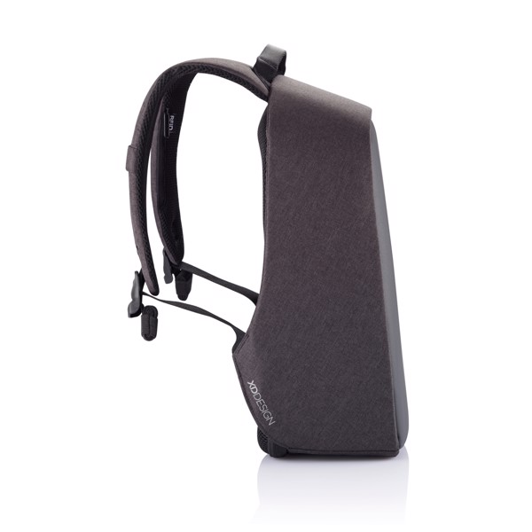 Bobby Hero Small, Anti-theft backpack - Anthracite / Grey