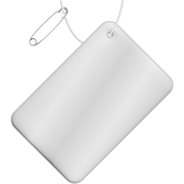 RFX™ H-10 rectangular reflective PVC hanger small - White