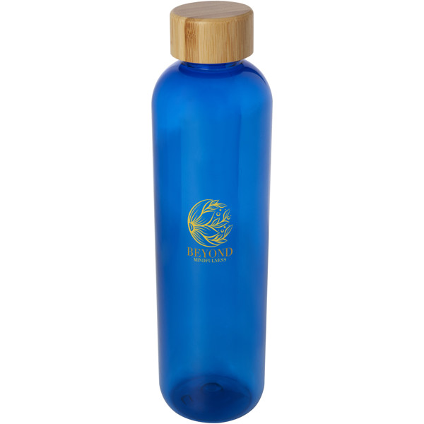 Ziggs 1000 ml recycled plastic water bottle - Blue